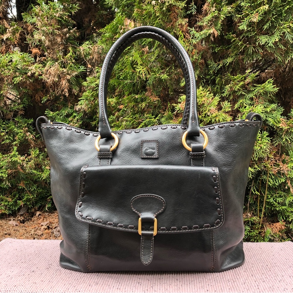 RARE Dooney and Bourke Florentine Front Pocket Tote